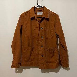 Everlane camel denim shacket